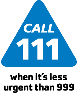 Call NHS 111 logo
